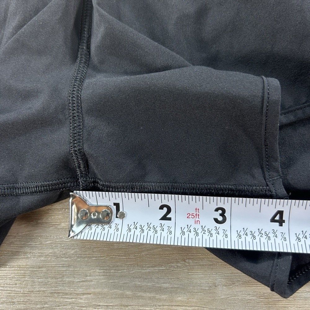 Lululemon Size 10 Low Rise Hotty Hot Short Long 4" Womens Black Lined Gym - Picture 8 of 9